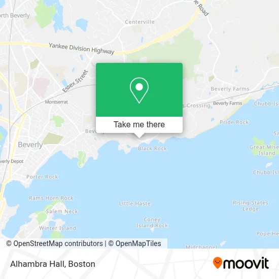 Alhambra Hall map