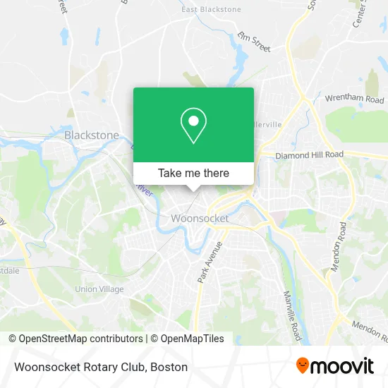 Woonsocket Rotary Club map