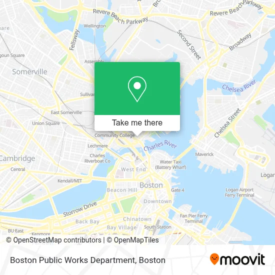 Boston Public Works Department map