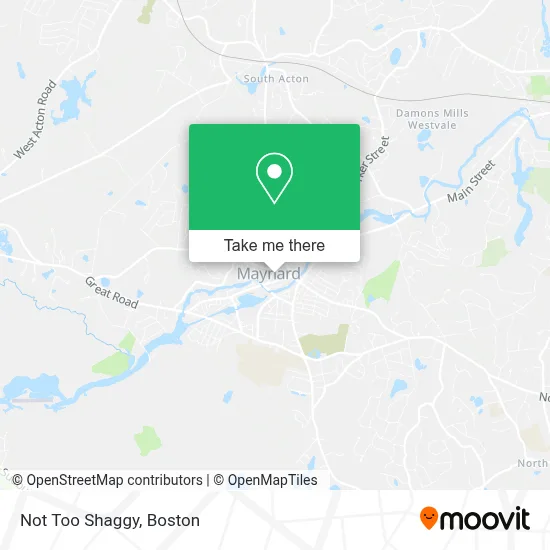 Not Too Shaggy map