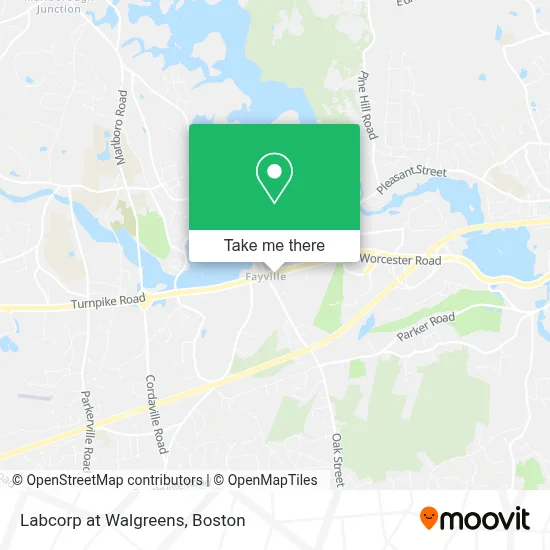 Labcorp at Walgreens map