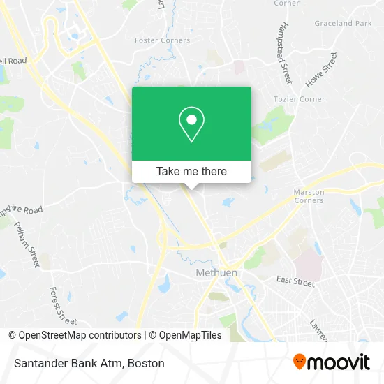 Santander Bank Atm map