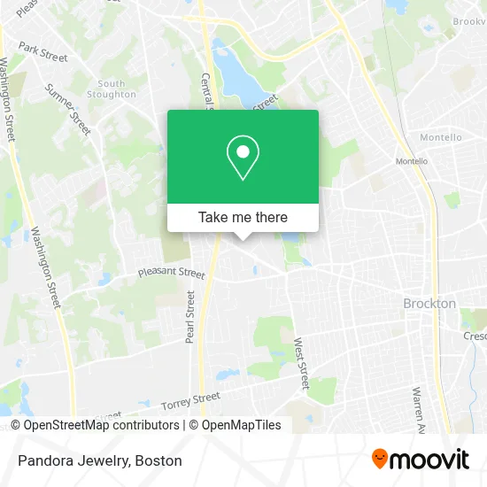 Pandora Jewelry map