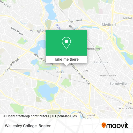 Wellesley College map