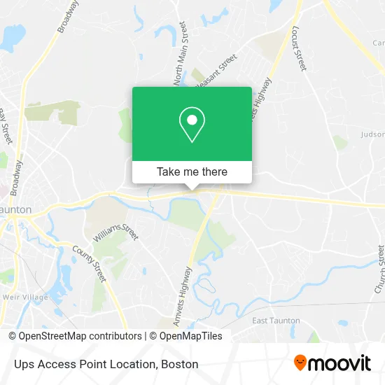 Ups Access Point Location map