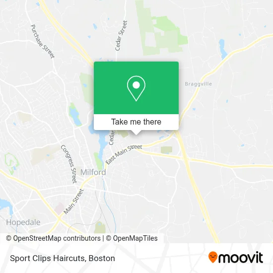 Sport Clips Haircuts map