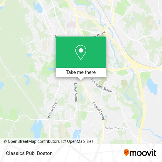 Classics Pub map