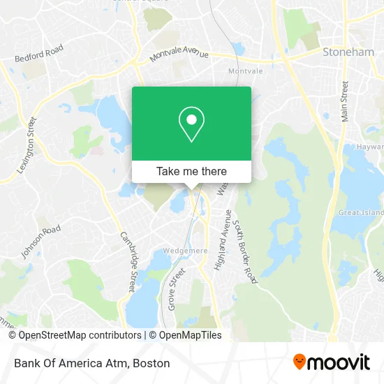 Bank Of America Atm map