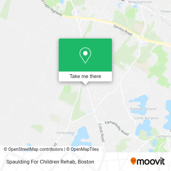 Spaulding For Children Rehab map