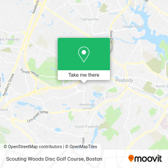 Scouting Woods Disc Golf Course map