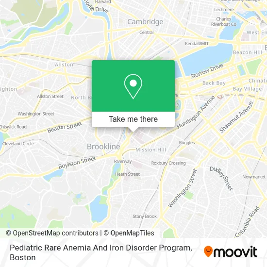 Pediatric Rare Anemia And Iron Disorder Program map