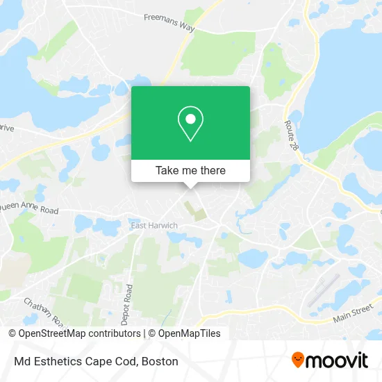 Md Esthetics Cape Cod map