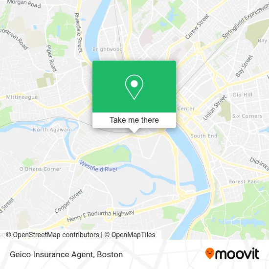Geico Insurance Agent map