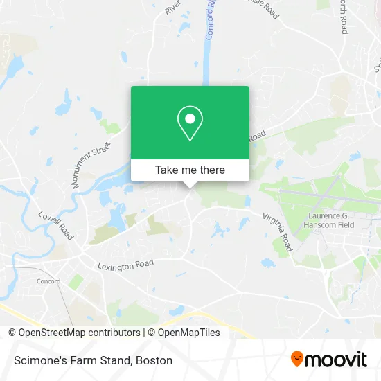 Scimone's Farm Stand map