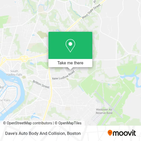 Dave's Auto Body And Collision map