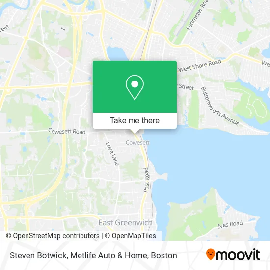 Steven Botwick, Metlife Auto & Home map