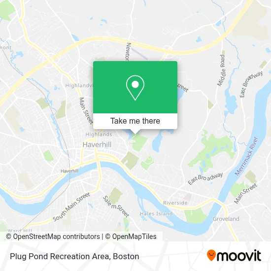 Plug Pond Recreation Area map