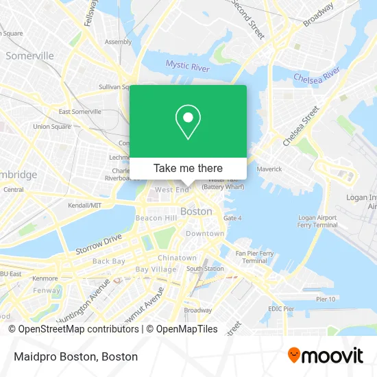 Maidpro Boston map