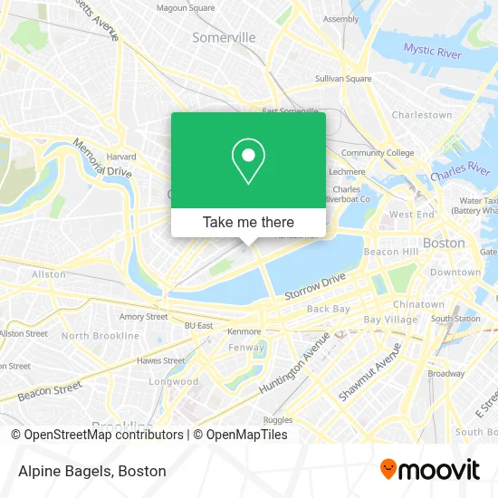 Alpine Bagels map