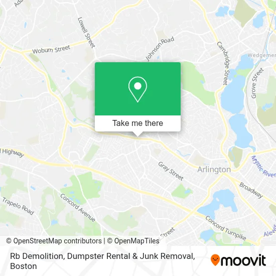 Rb Demolition, Dumpster Rental & Junk Removal map
