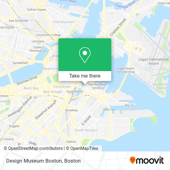 Design Museum Boston map