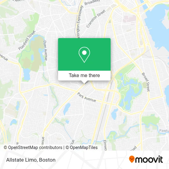 Allstate Limo map