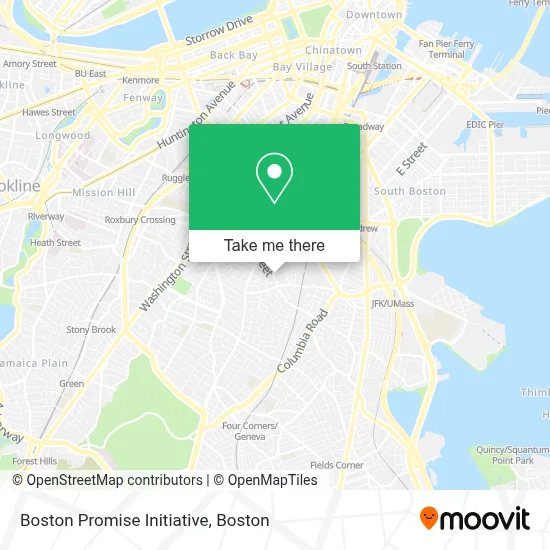 Boston Promise Initiative map