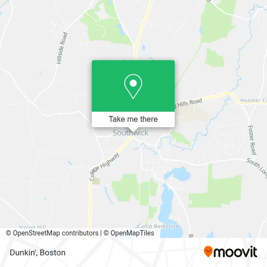 Dunkin' map