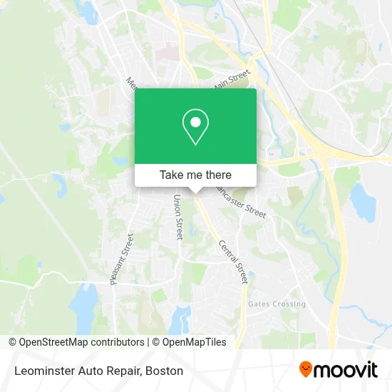 Leominster Auto Repair map