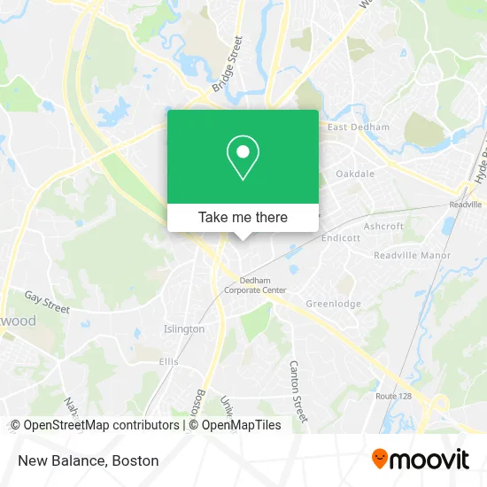New Balance map