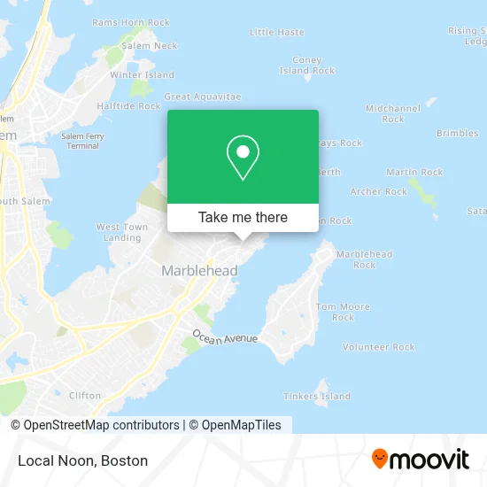 Local Noon map