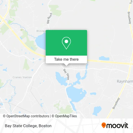 Bay State College map