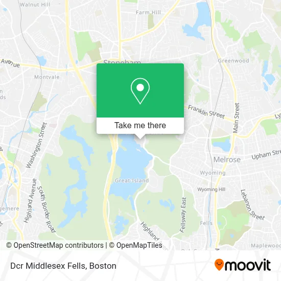 Dcr Middlesex Fells map