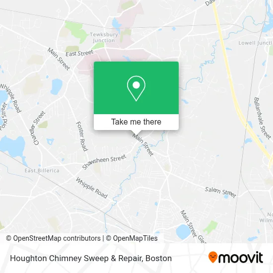 Houghton Chimney Sweep & Repair map