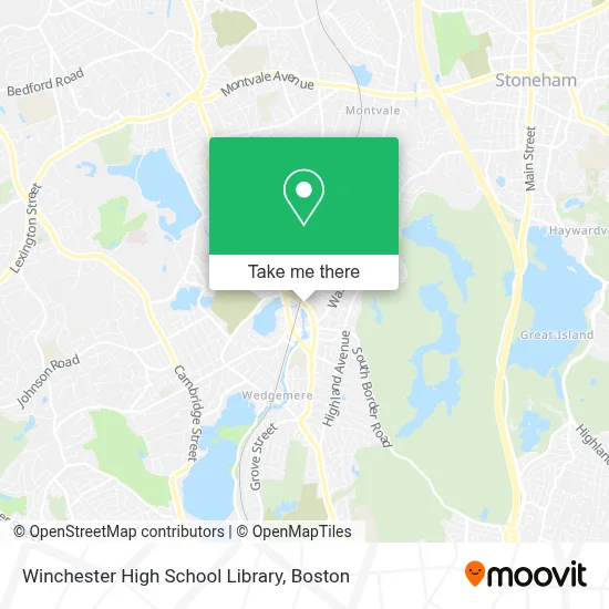 Winchester High School Library map