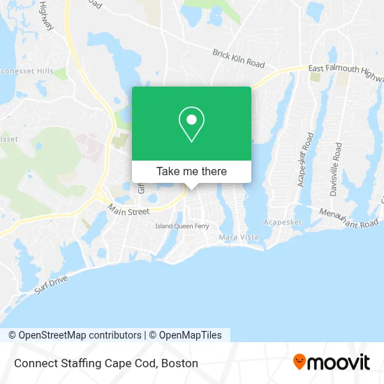 Connect Staffing Cape Cod map
