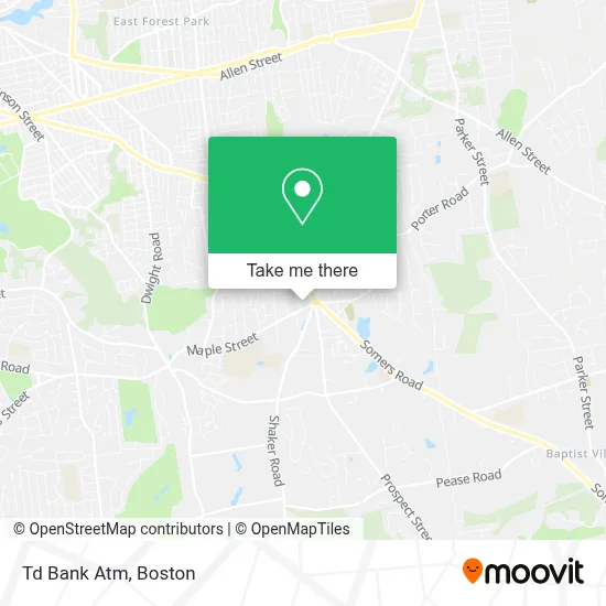 Td Bank Atm map