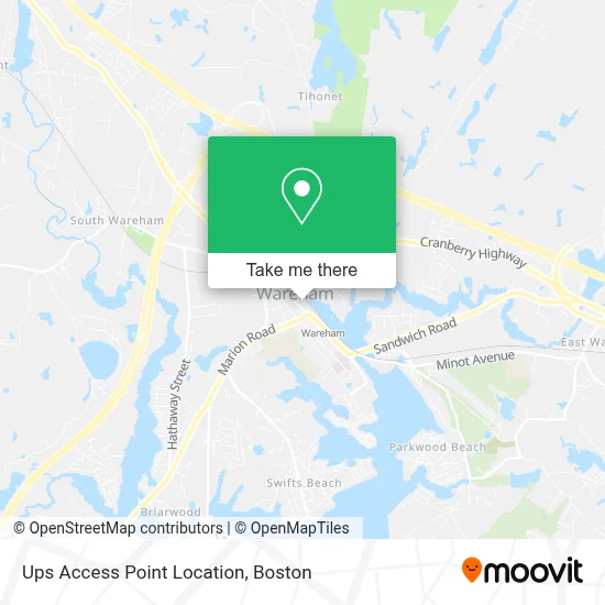 Ups Access Point Location map