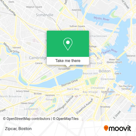 Zipcar map