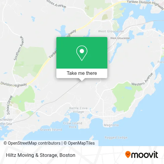 Hiltz Moving & Storage map