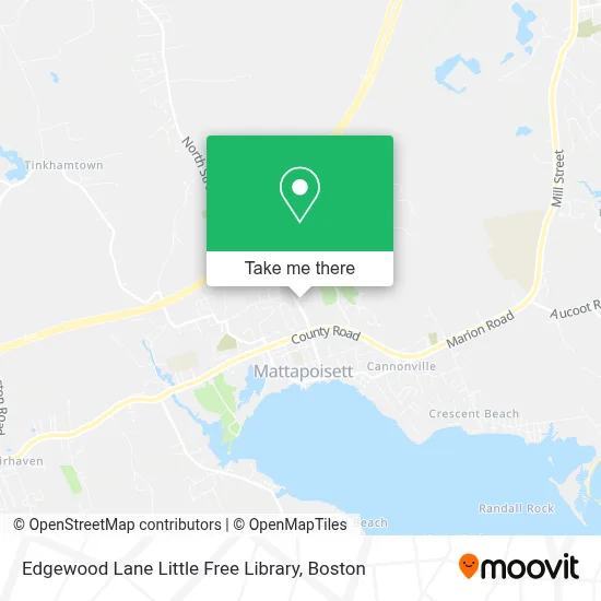 Edgewood Lane Little Free Library map