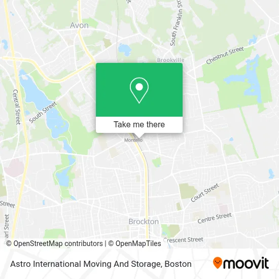 Astro International Moving And Storage map