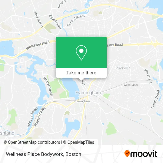Wellness Place Bodywork map