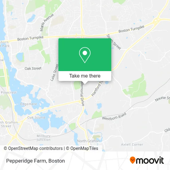 Pepperidge Farm map
