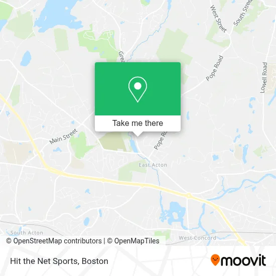 Hit the Net Sports map