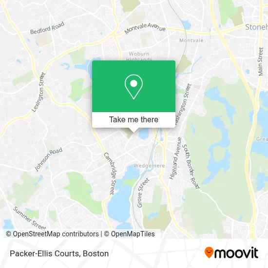 Packer-Ellis Courts map
