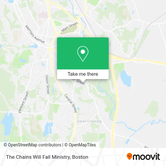 The Chains Will Fall Ministry map