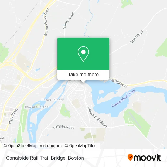 Canalside Rail Trail Bridge map