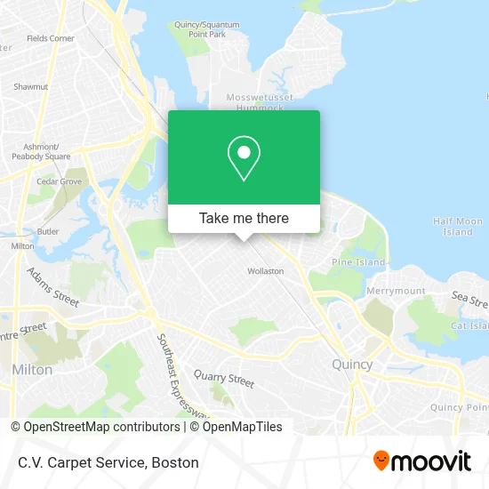 C.V. Carpet Service map