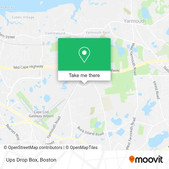 Ups Drop Box map